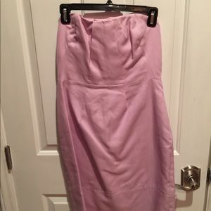 J Crew cotton strapless dress with pockets